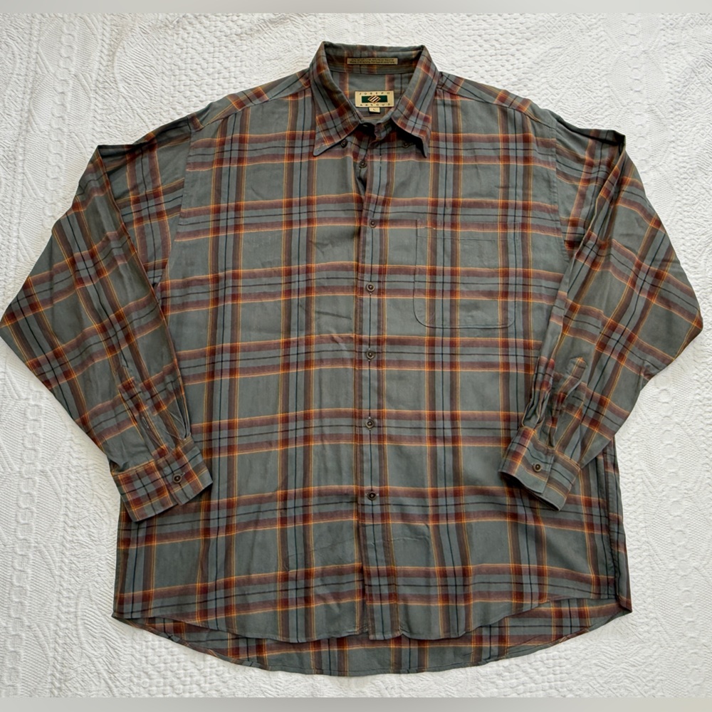 Joseph Abboud Long Sleeve Plaid Button Down Shirt Men’s Size Large L